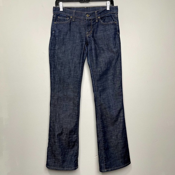 Citizens Of Humanity Denim - Citizens of Humanity Kelly #001 Stretch Dark Wash Low Waist Boot Cut Blue 28